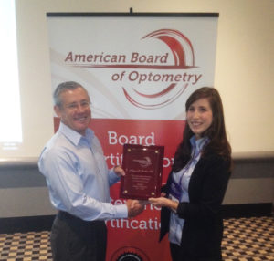 American Board of Optometry Award - Megan Borden