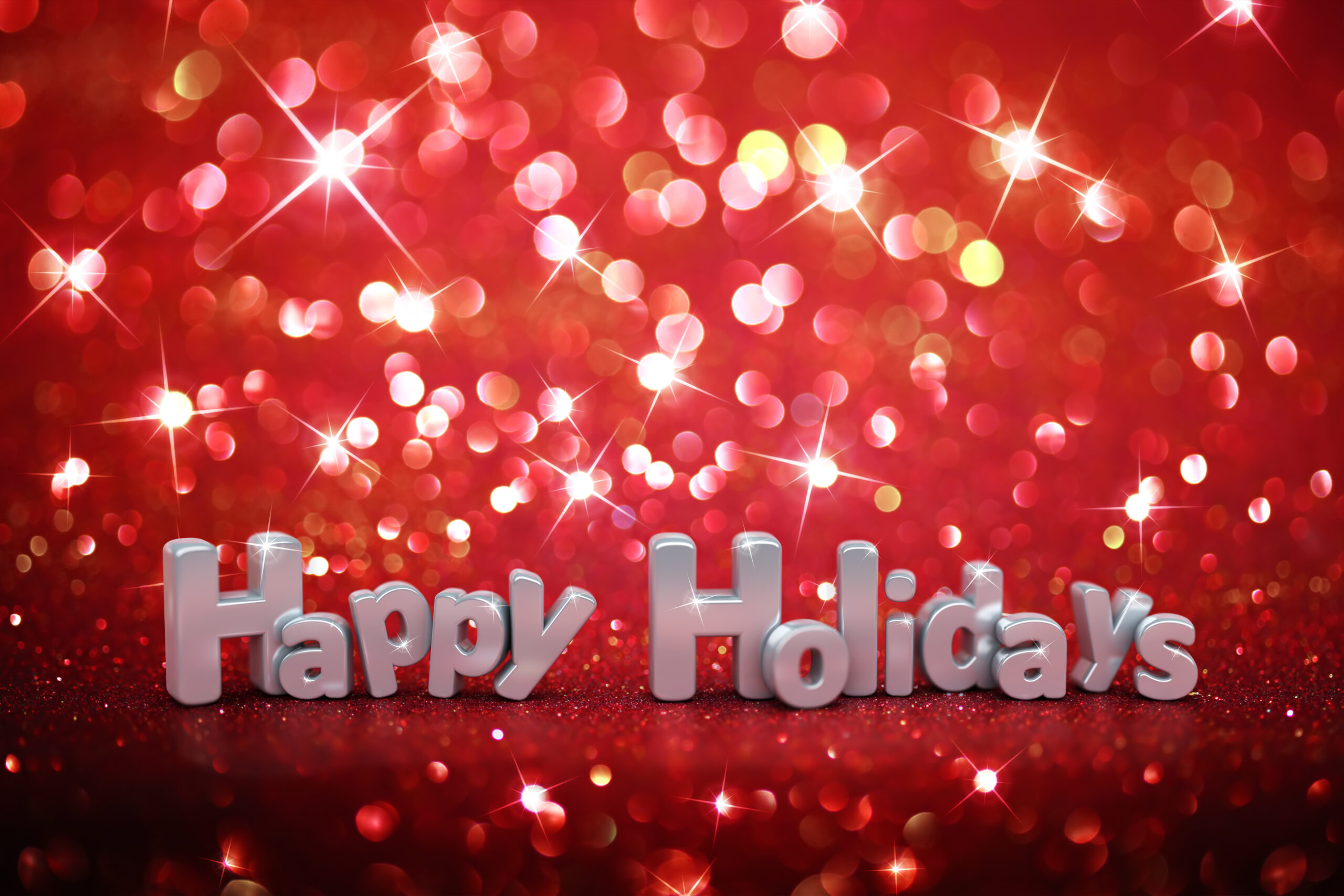 Christmas glitter background - Happy Holidays